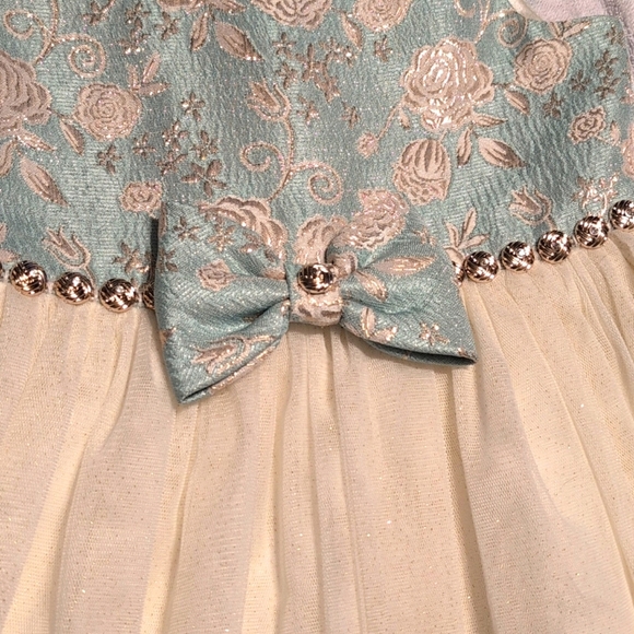American Princess fancy mint blue dress with white tulle sparkly … - Picture 3 of 4